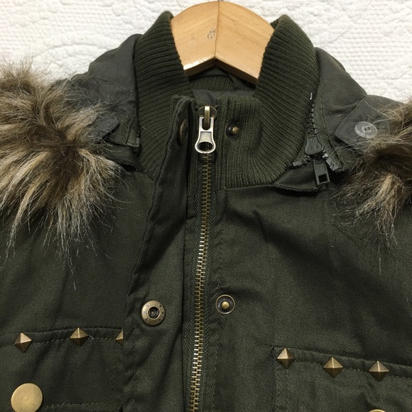 Charlotte Russe Hooded Green Jacket *NWOT* - Picture 3 of 7